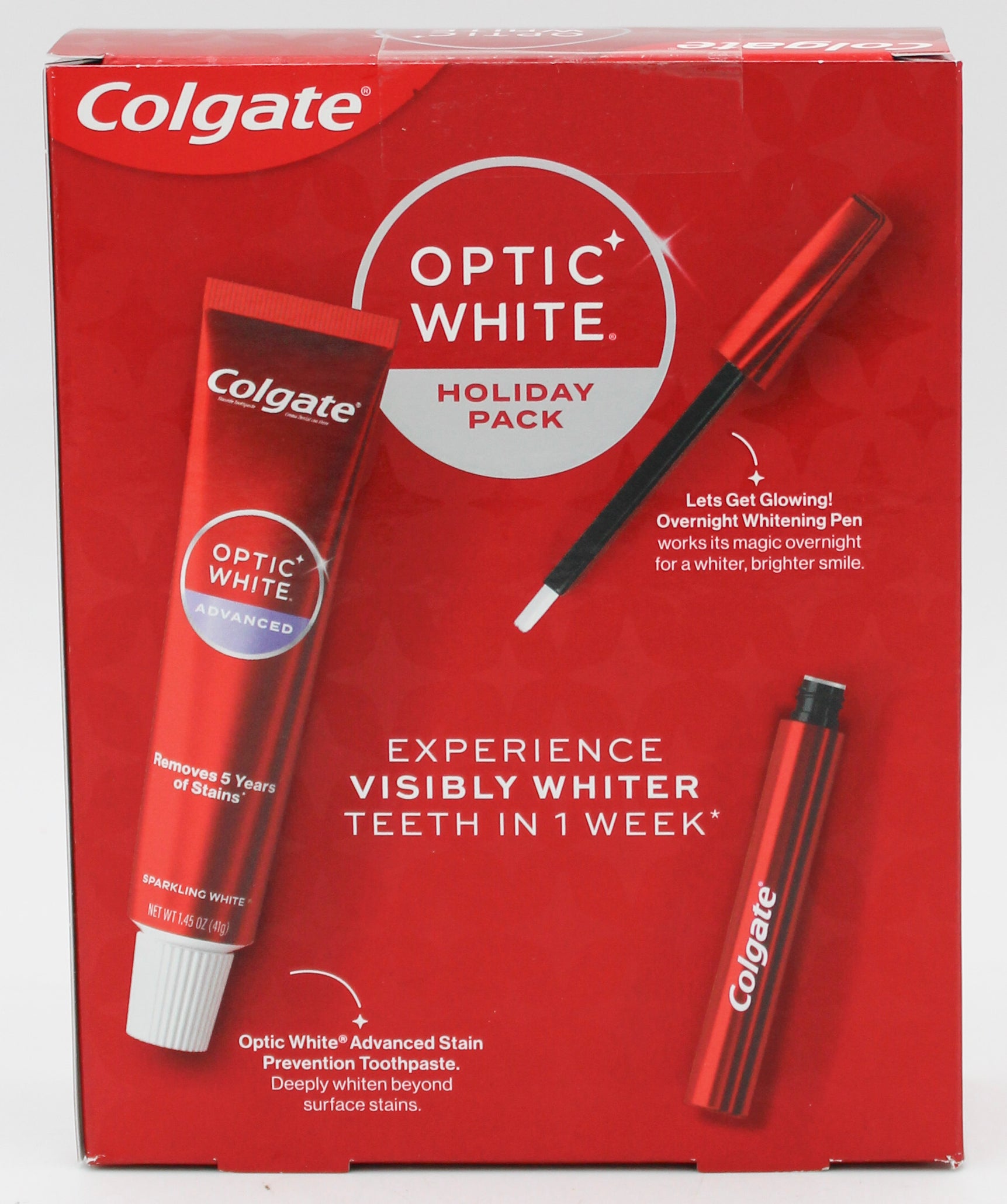 COLGATE OPTIC WHITE HOLIDAY WHITENING ESSENTIALS KIT NI