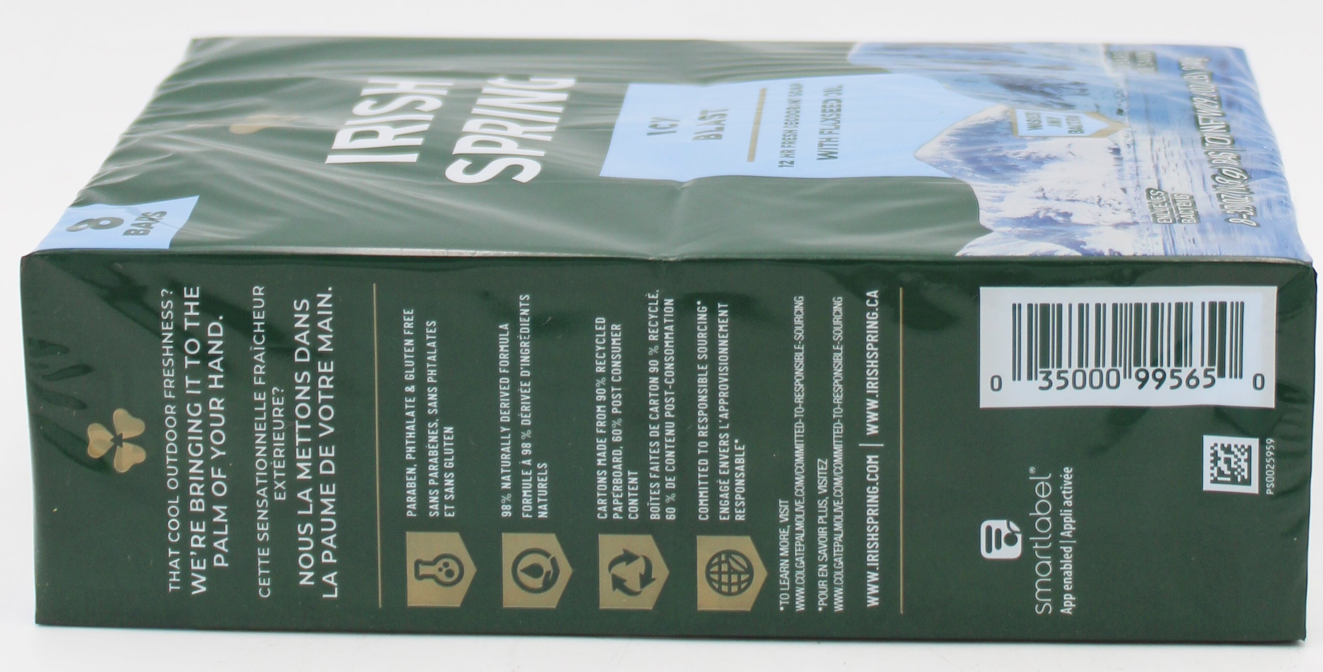 IRISH SRING BAR SOAP ICY BLAST 8ct 3.7oz NI