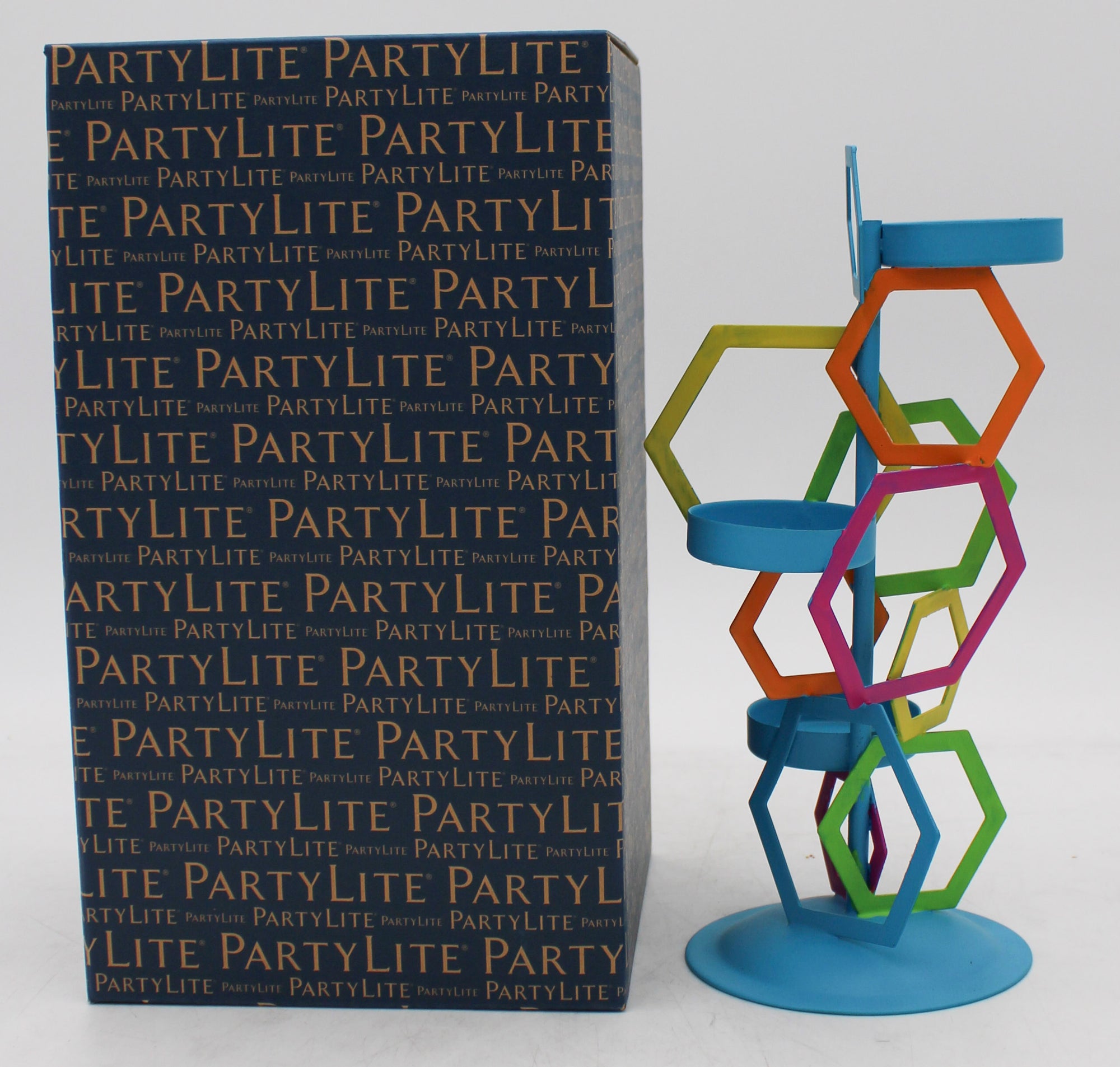 PARTYLITE GEOMETRIC TEALIGHT TREE 4"W x 7"H