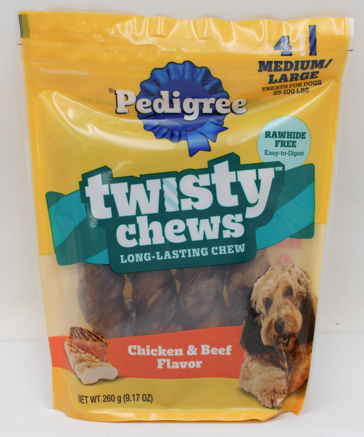 PEDIGREE TWISTY CHEWS MIXED MEDIUM/LARGE 9.17oz BB 3/9/2027