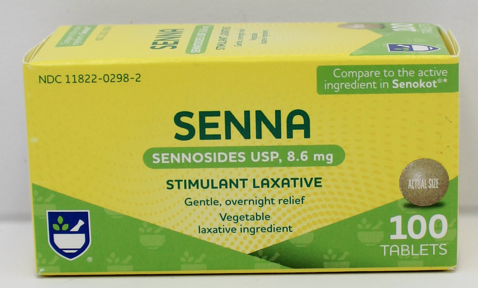 RITE AID SENNA LAXATIVE TABLETS 100ct EXP 1/15/2028