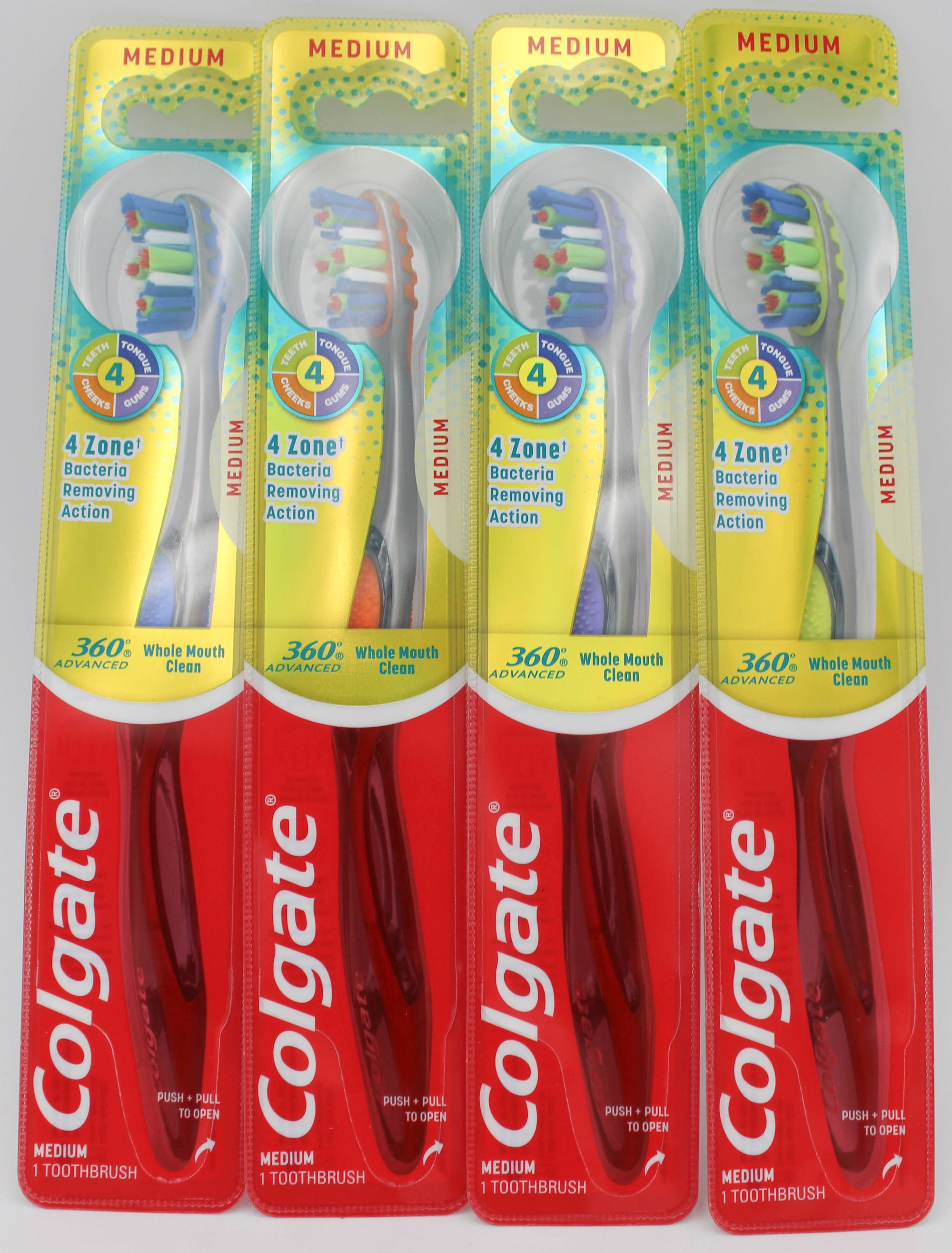 COLGATE 360 ADVANCED 4-ZONE TOOTHBRUSH - MEDIUM NI-