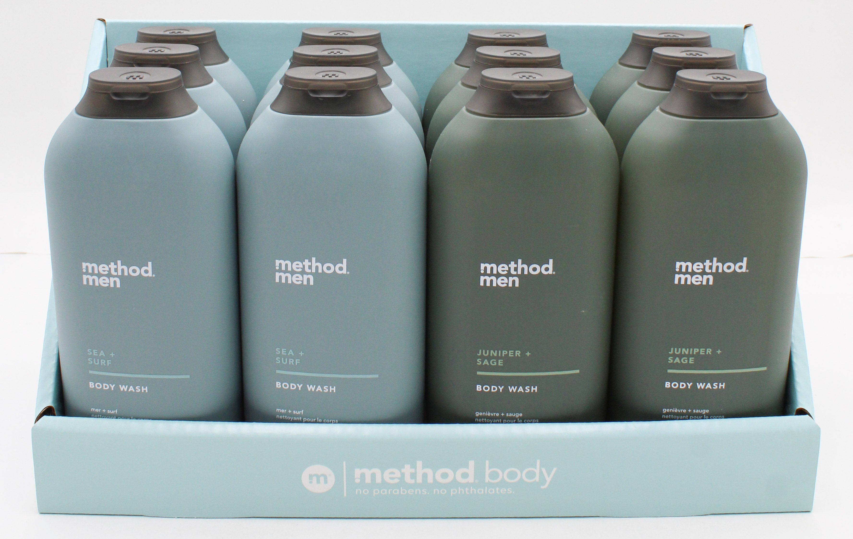 METHOD MENS BODY WASH PDQ TRAY 18oz NA