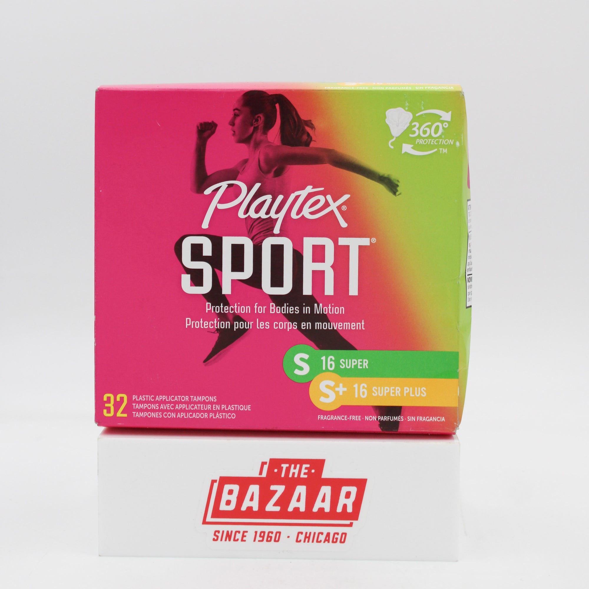 SP PLEYTEX SPORT PLASTIC TAMPONS SUPER & SUPER PLUS 32CT NI