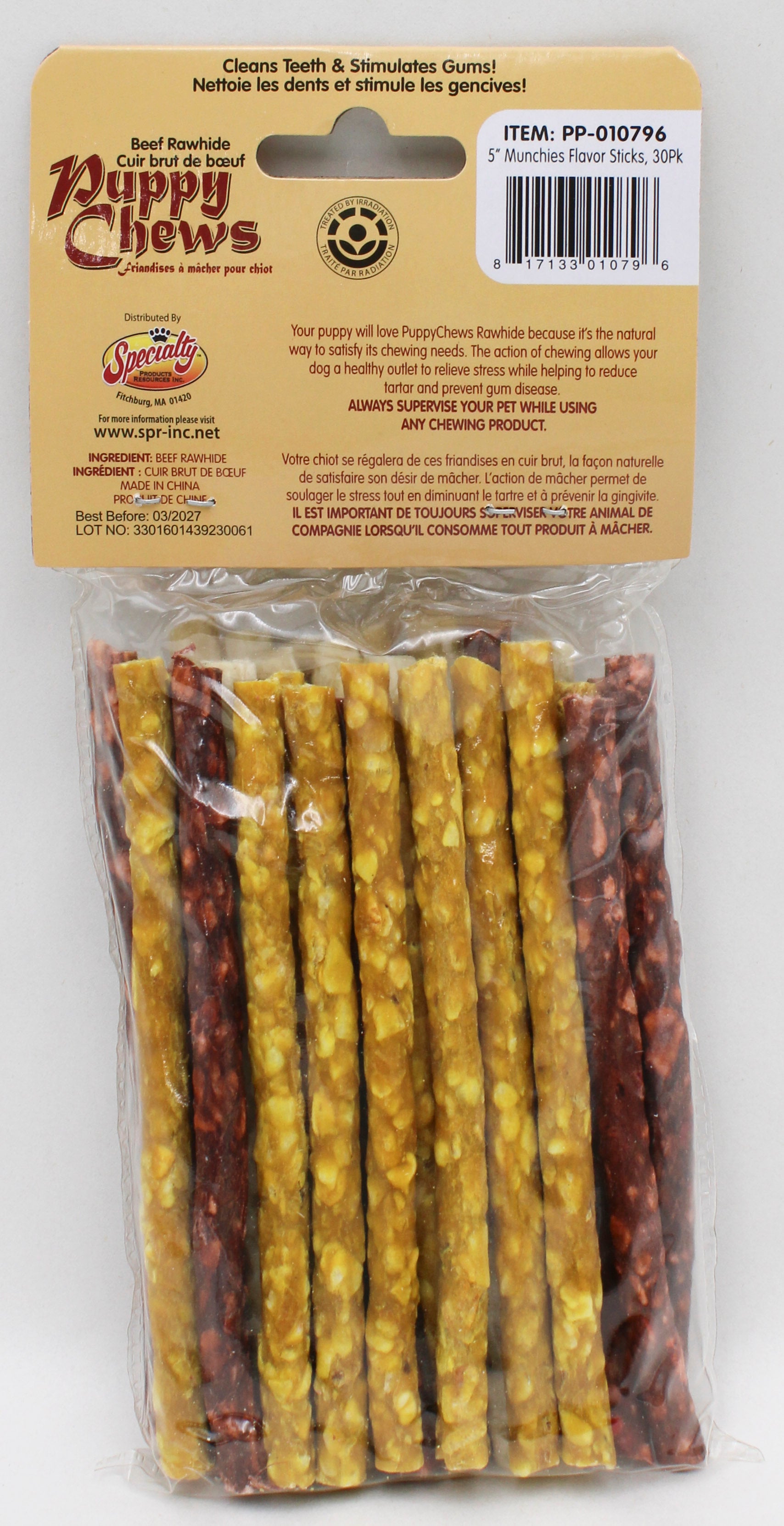 5" ASST RAWHIDE FLAVOR MUNCHY 30PC BB JULY 2027