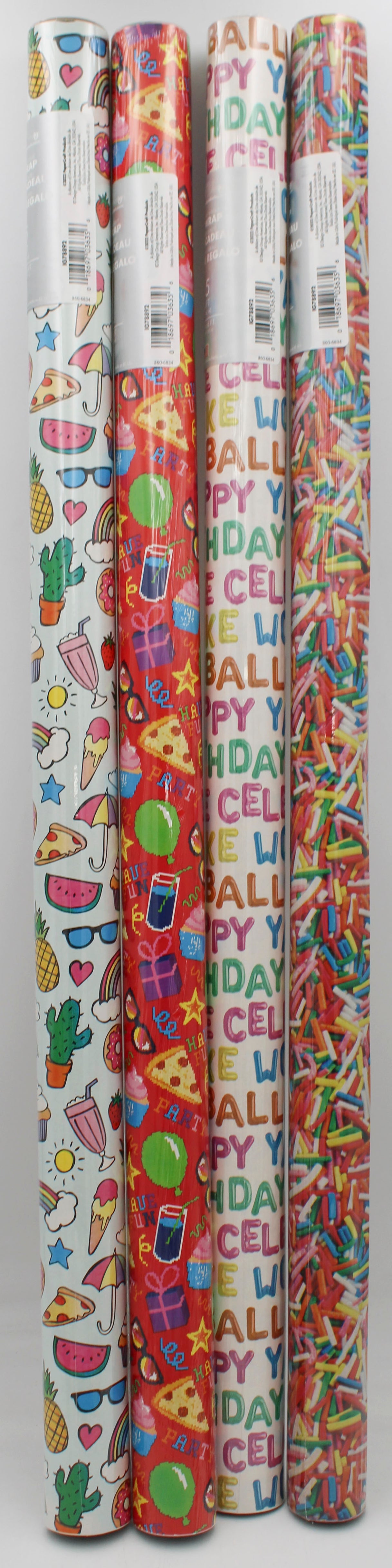 30X15SF BIRTHDAY WRAPPING PAPER