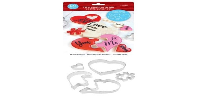 YOU COMPLETE ME 5PC COOKIE CUTTER SET