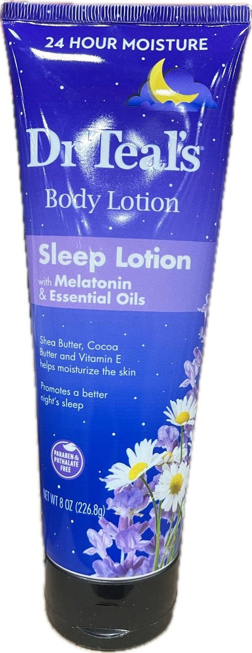SP DR TEAL'S BODY LOTION SLEEP BLEND 8oz WITH MELATONIN, LAVENDER & CHAMOMILE NI
