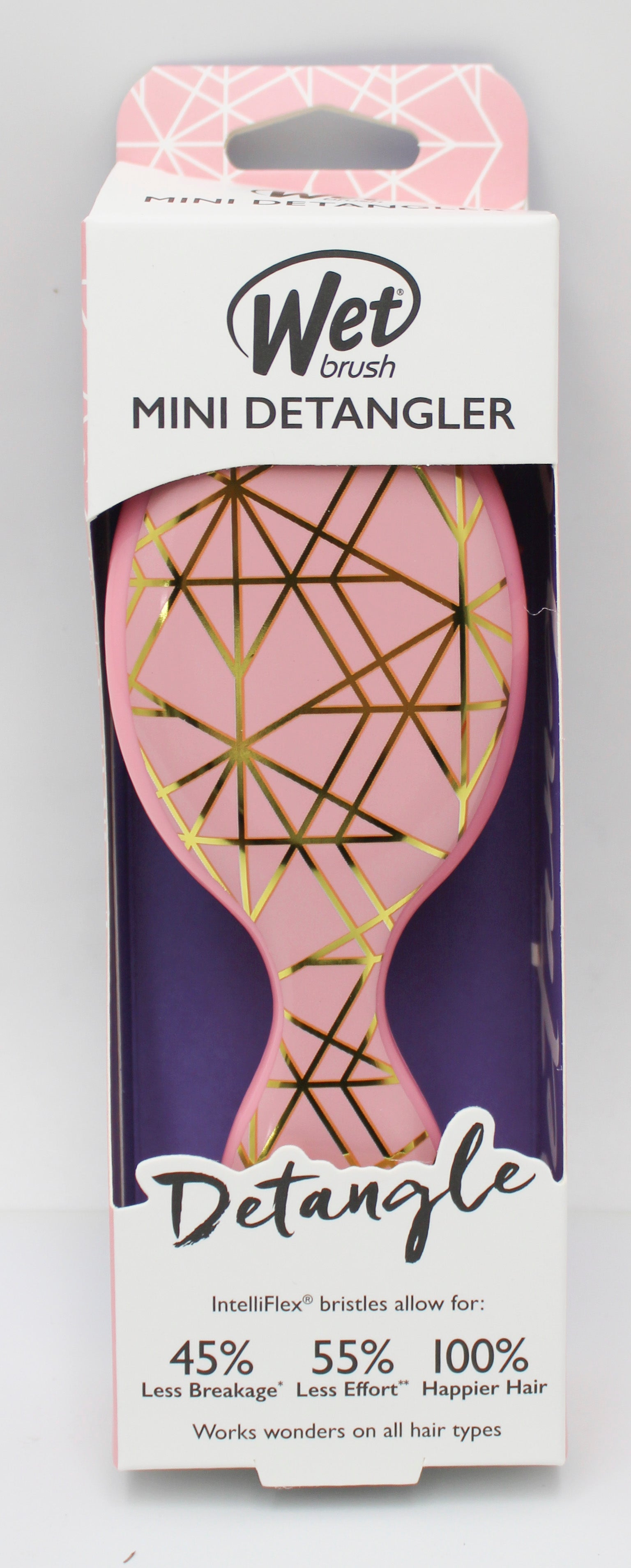 WET BRUSH MINI DETANGLER-GEO-PEACH (2022) NI