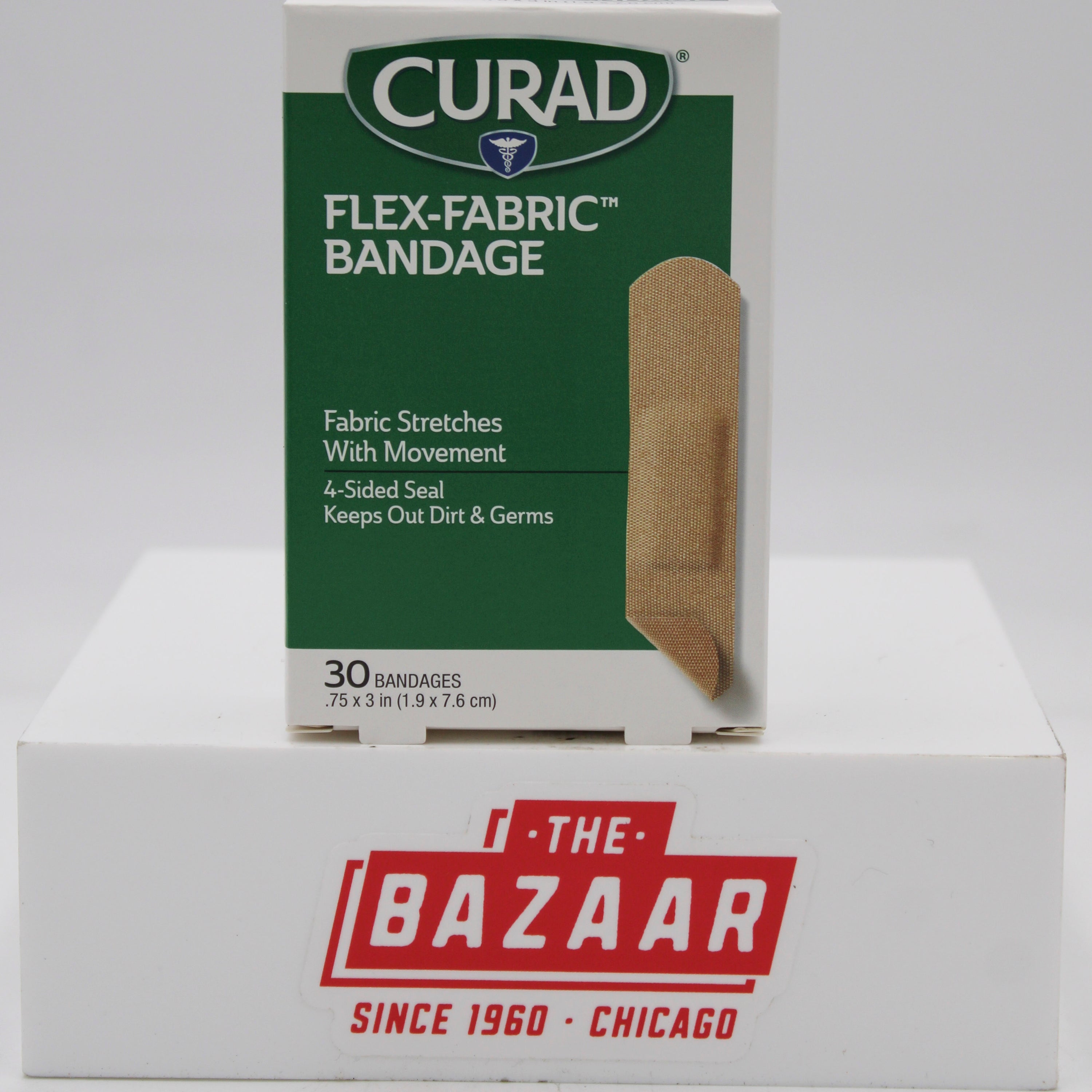 CURAD FLEX-FABRIC BANDAGES 3/4" 30ct NI