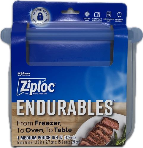 SP ZIPLOC ENDURABLES FROM FREEZER 1 MEDIUM POUCH  16oz