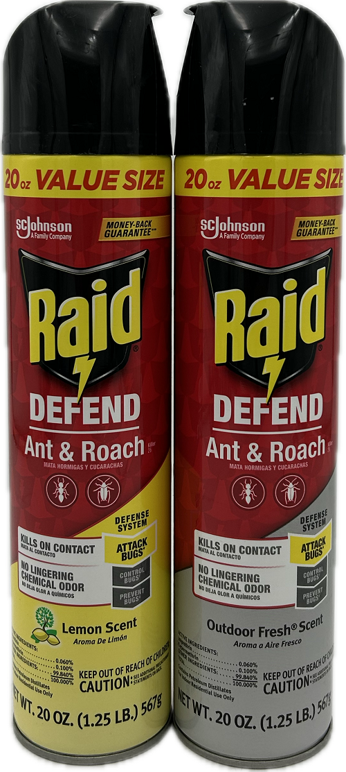 RAID ANT & ROACH AEROSOL 20oz QUARTER PALLET US