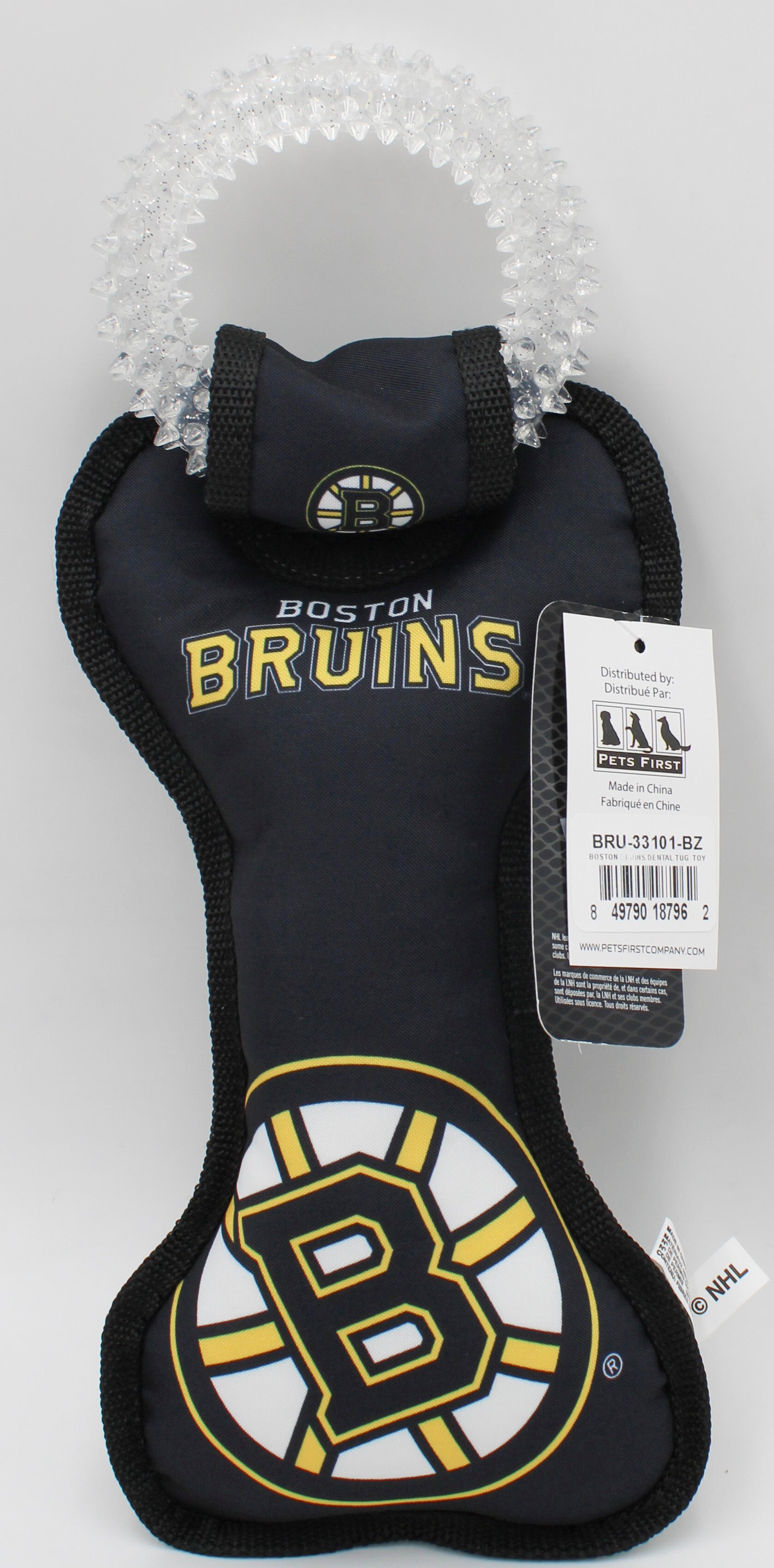 NHL  BOSTON BRUINS DENTAL TUG DOG TOY NI