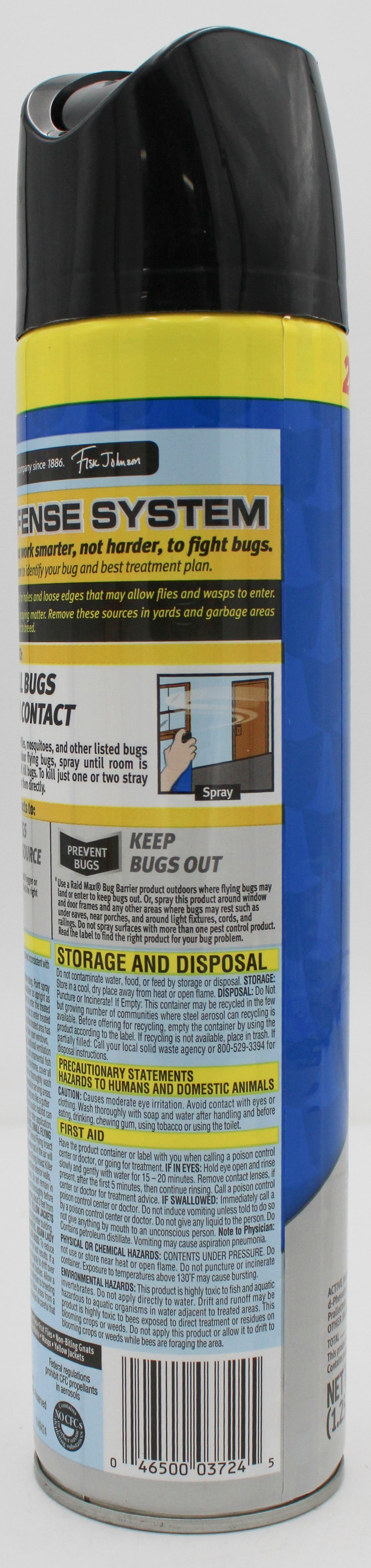 RAID DEFEND FLYING INSECT KILLER AEROSOL 20oz