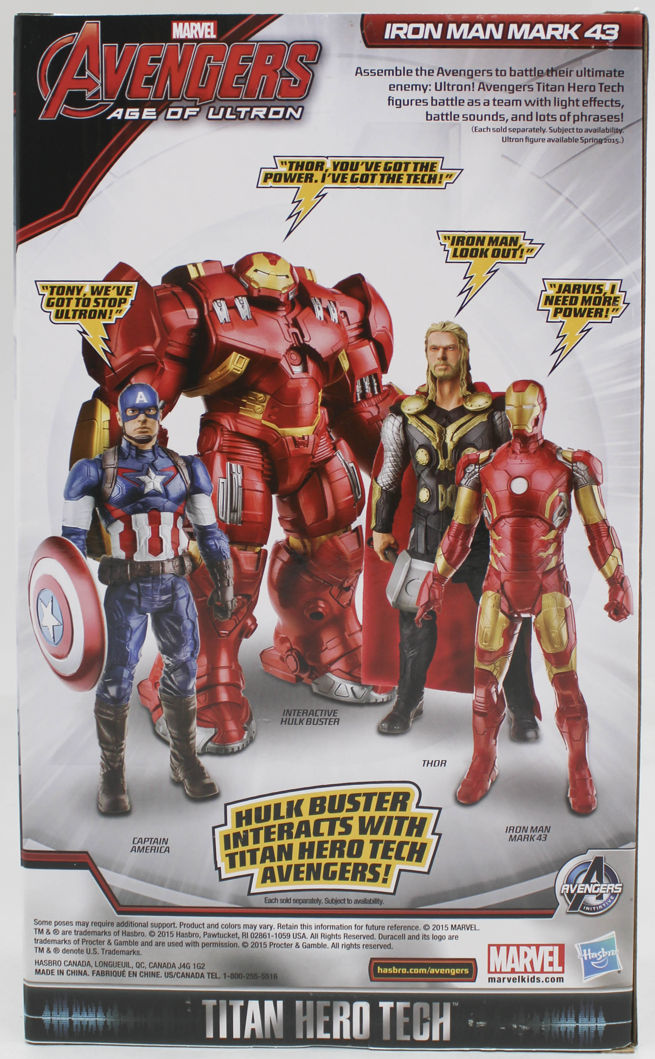 MARVEL: TITAN HERO TECH - 12" IRON MAN MARK 43 W/LIGHT & SOUND