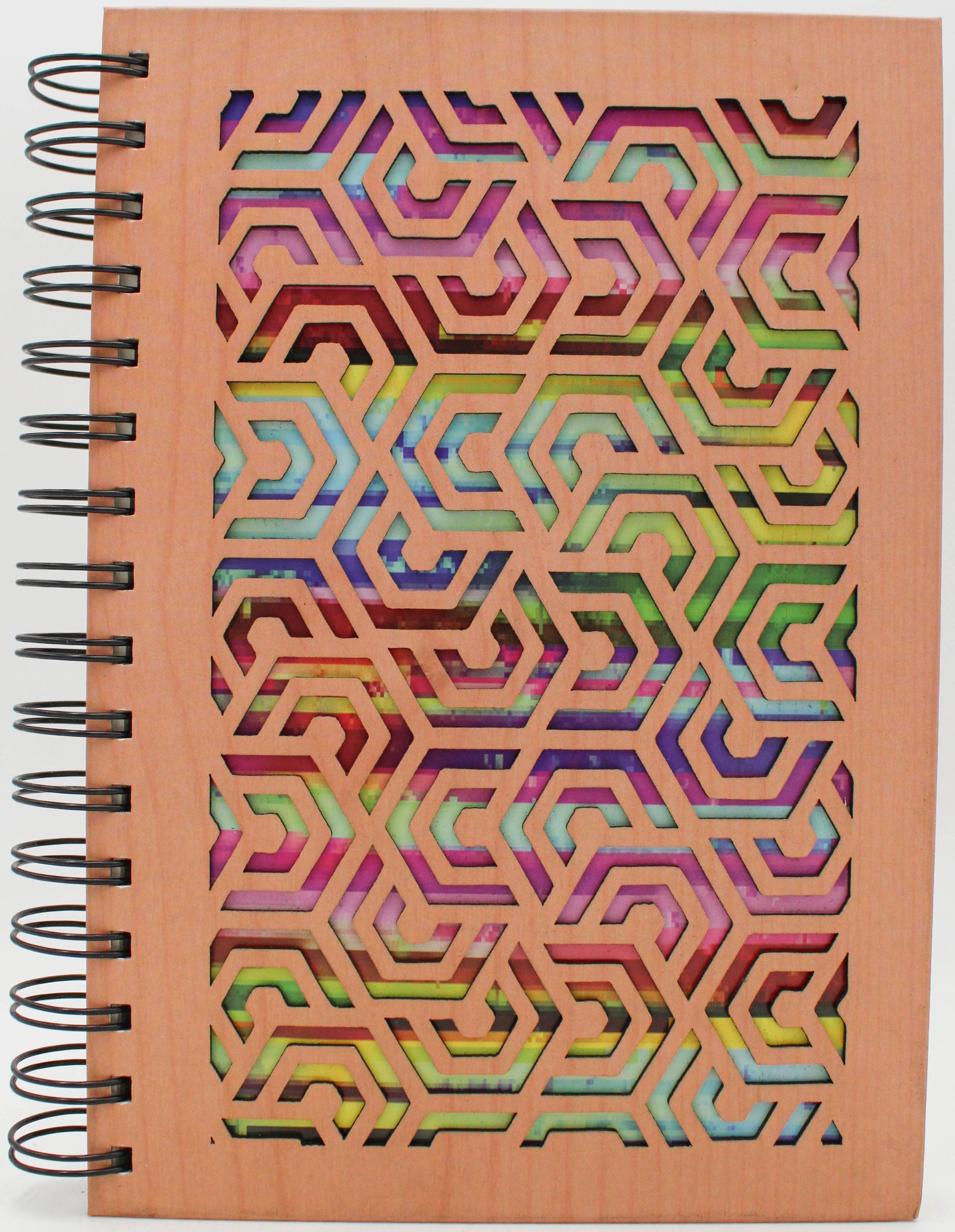 WOODCUT RAINBOW JOURNAL 5.8" X 8.3"
