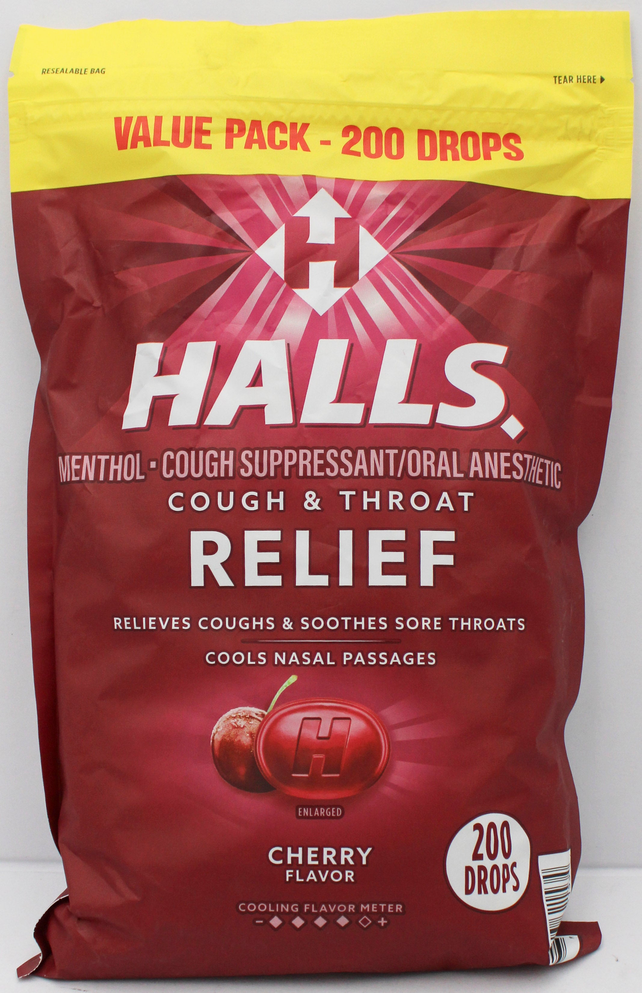 HALLS CHERRY BAG 200 PIECES EXP 11/6/26