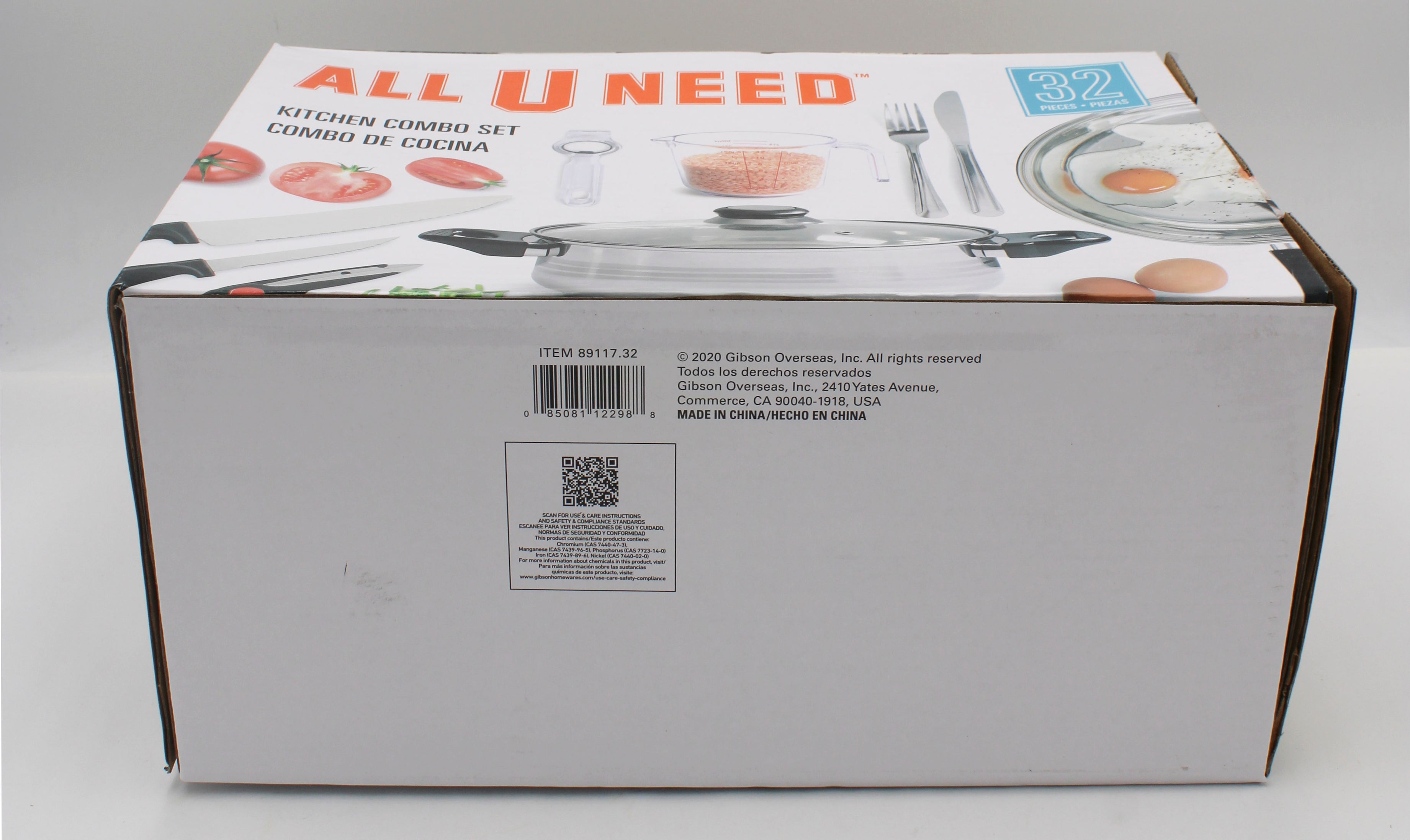 GIBSON EVERYDAY TOTAL KITCHEN SET - LYBRA 32pc NI