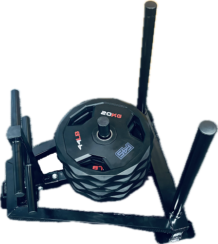 F45 OLYMPIC KIT  5 PLATES  WITH SLED BLACK