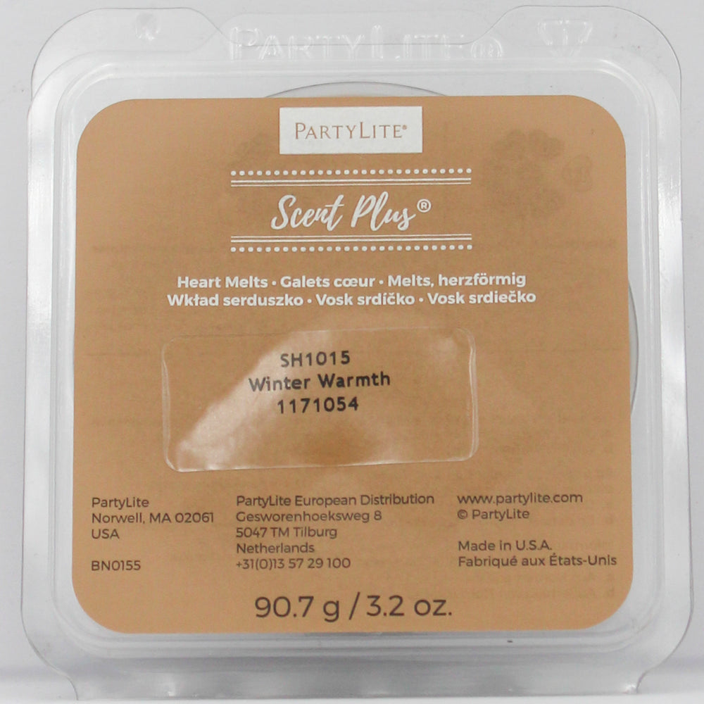 PARTYLITE WINTER WARMTH SCENT PLUS HEART MELTS 3.2oz
