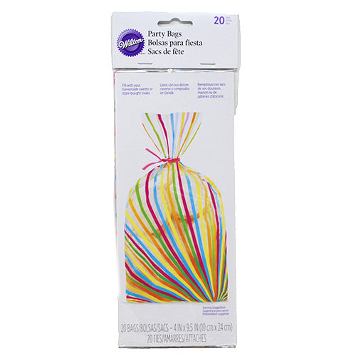 WILTON PARTY BAG 20-CT COLORWHEEL