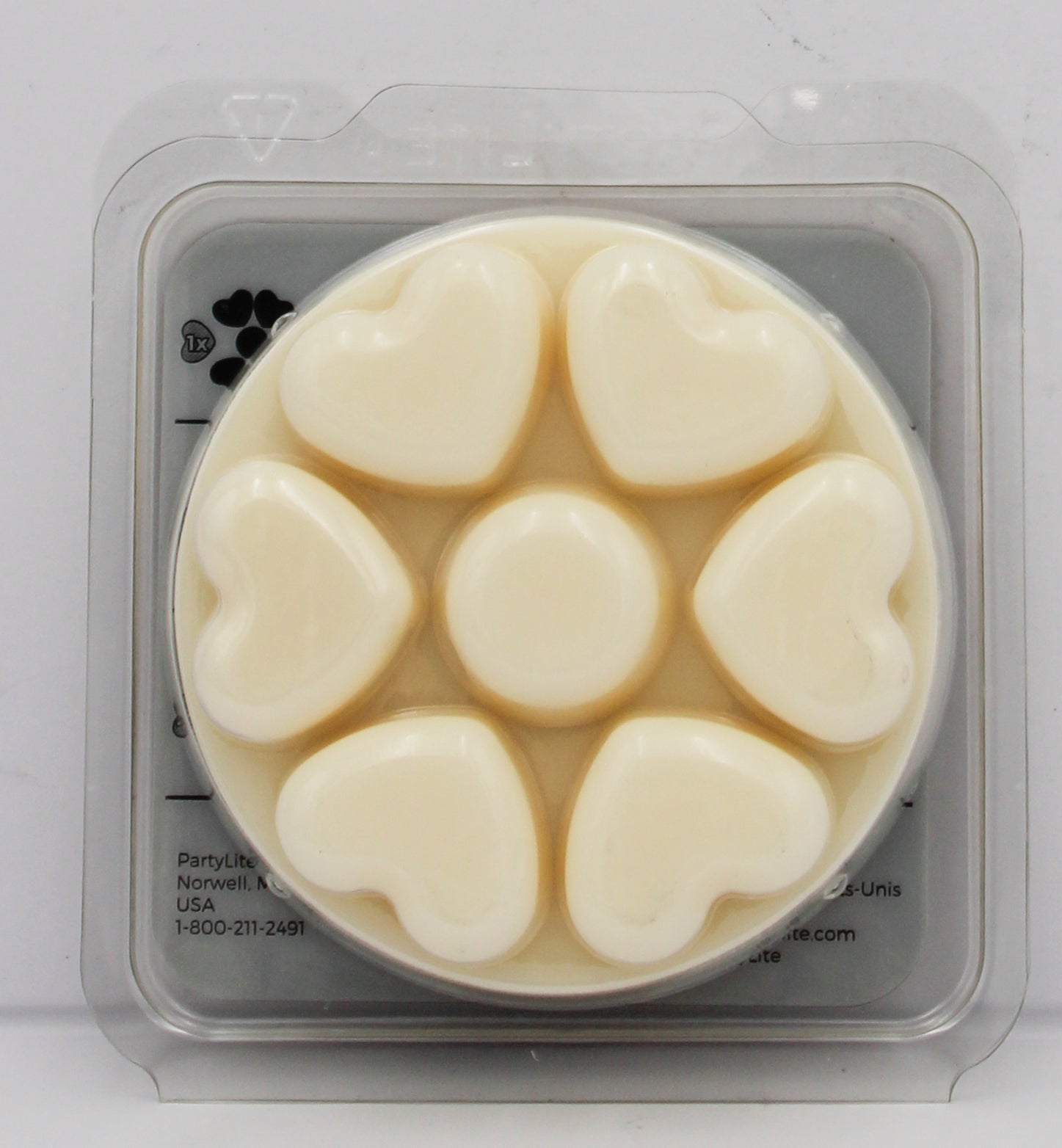 PARTYLITE WHITE ROSE SCENT PLUS HEART MELTS 3.2oz