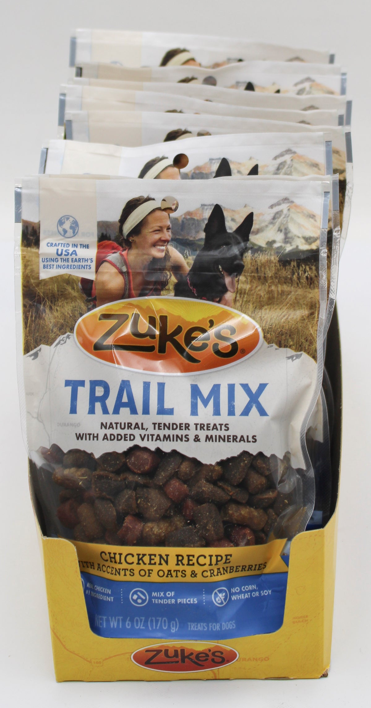 PURINA ZUKE'S TRAIL MIX SOFT DOG TREATS CHICKEN 6oz. BB 2/28/27