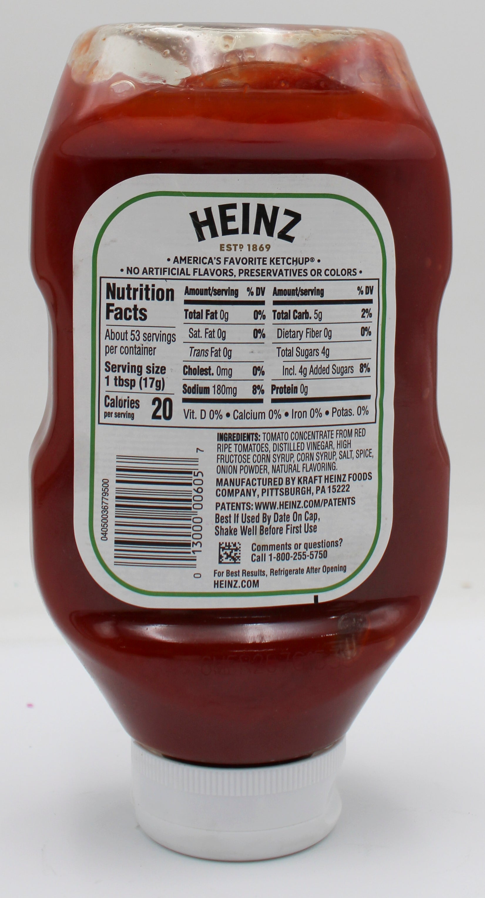 HEINZ KETCHUP 32oz. BB 10/29/2027 IMPERFECT