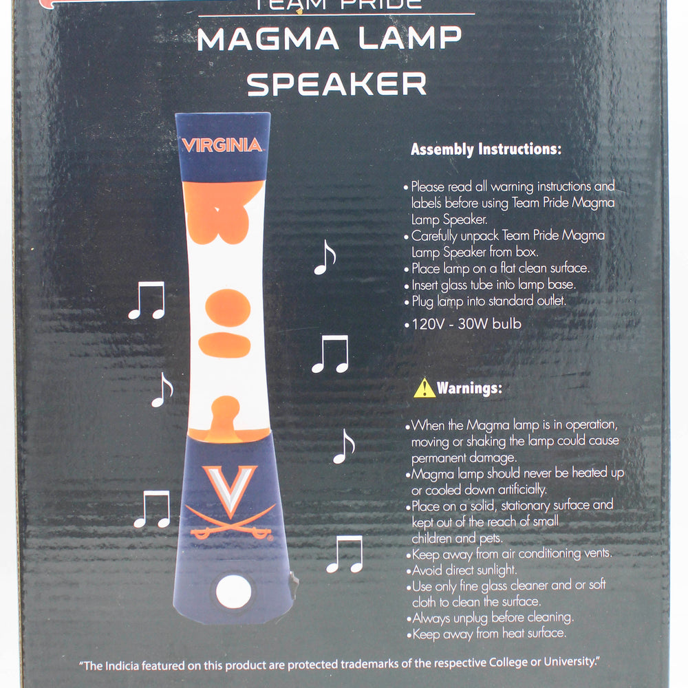 NCAA VIRGINIA VAVALIERS LAVA LAMP SPEAKER 16.5"