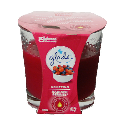 GLADE CANDLE 3.4OZ-RADIANT BERRIES