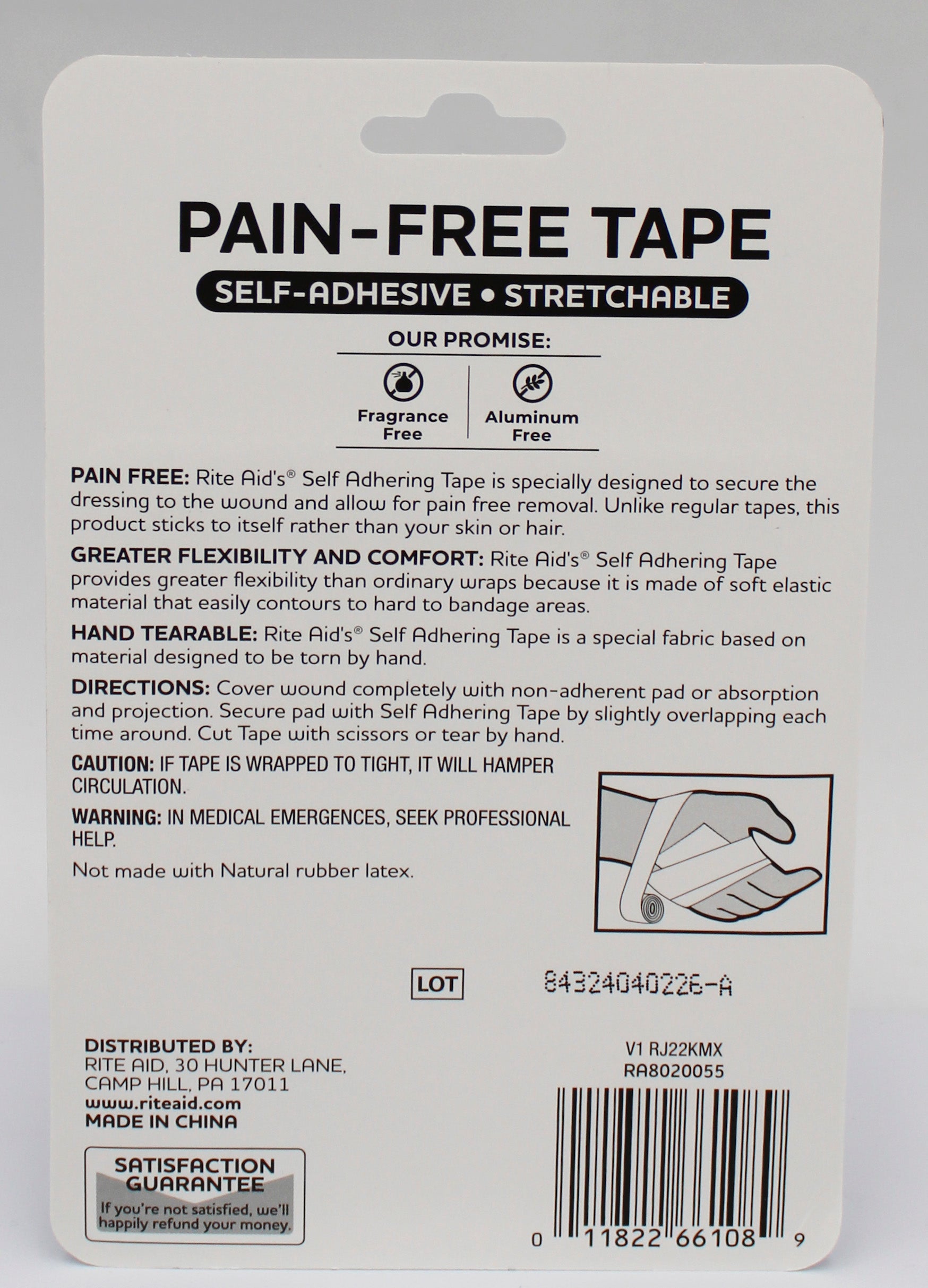 RITE AID PAIN FREE WRAP, LATEX FREE 1PK