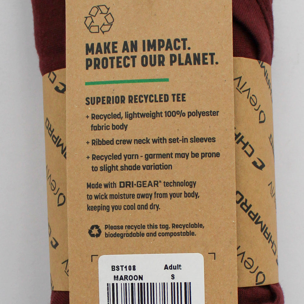 T-SHIRT - ADULT - MAROON- S