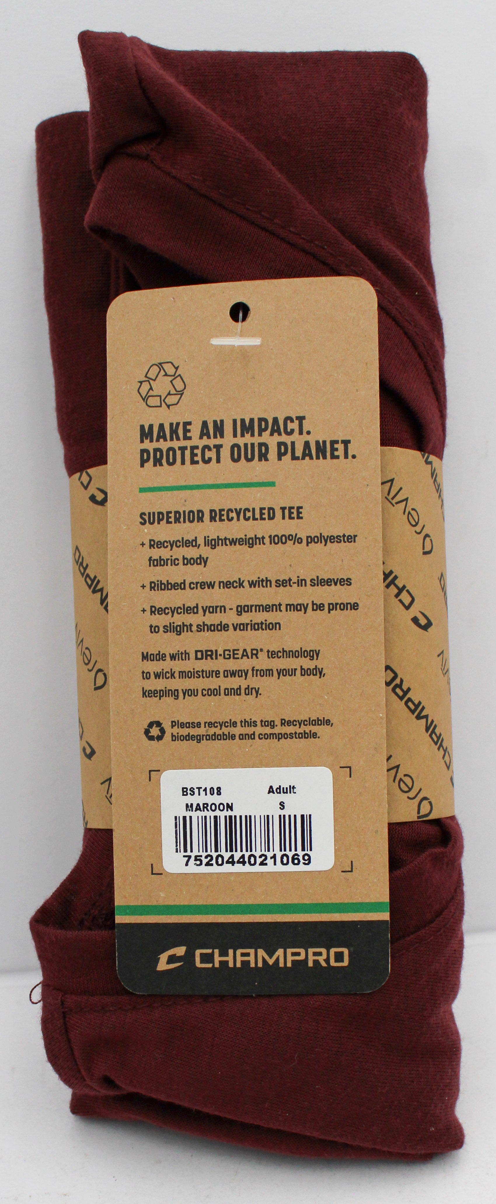 T-SHIRT - ADULT - MAROON- S