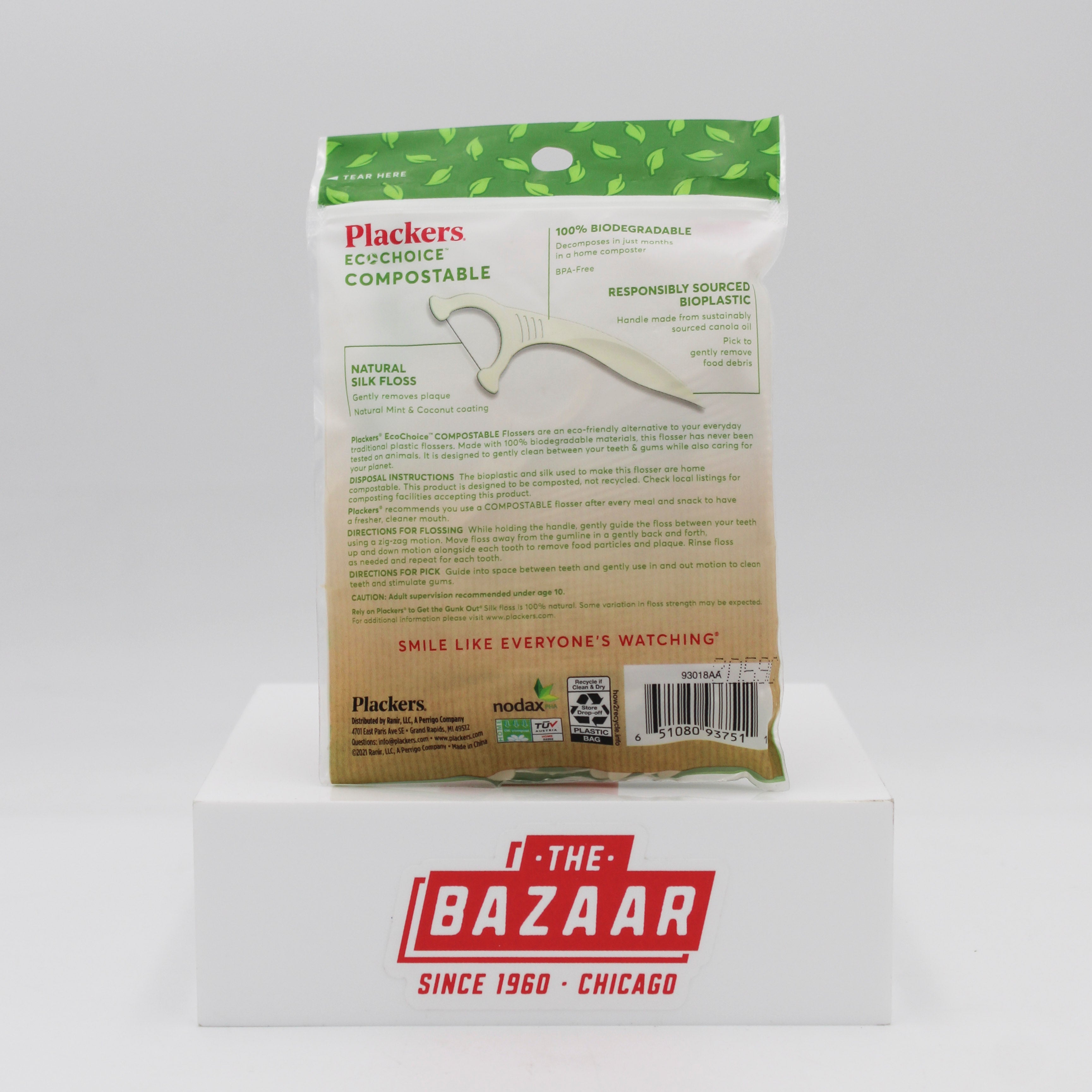 Plackers Compostable Mint Flossers 50ct Wholesale Pack