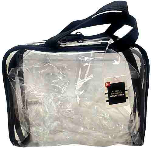 SP WALGREENS WEEKNDR BAG-CLEAR/NI