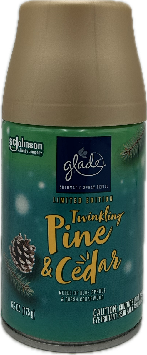 GLADE AUTOMATIC REFILL TWINKLING PINE & CEDAR 6.2oz US
