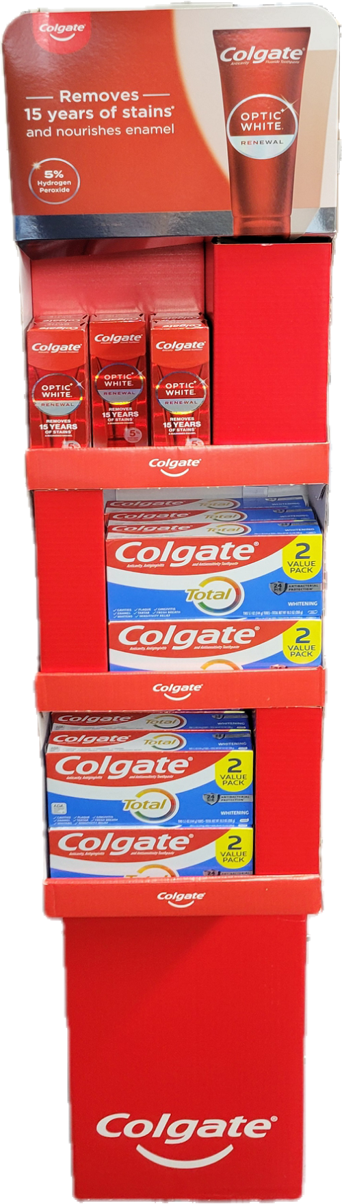 COLGATE TOTAL ASSORTED TOOTHPASTE DISPLAY NI