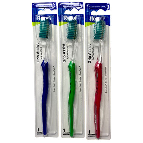 Rexall Grip Assist Toothbrush Medium Bulk Pack