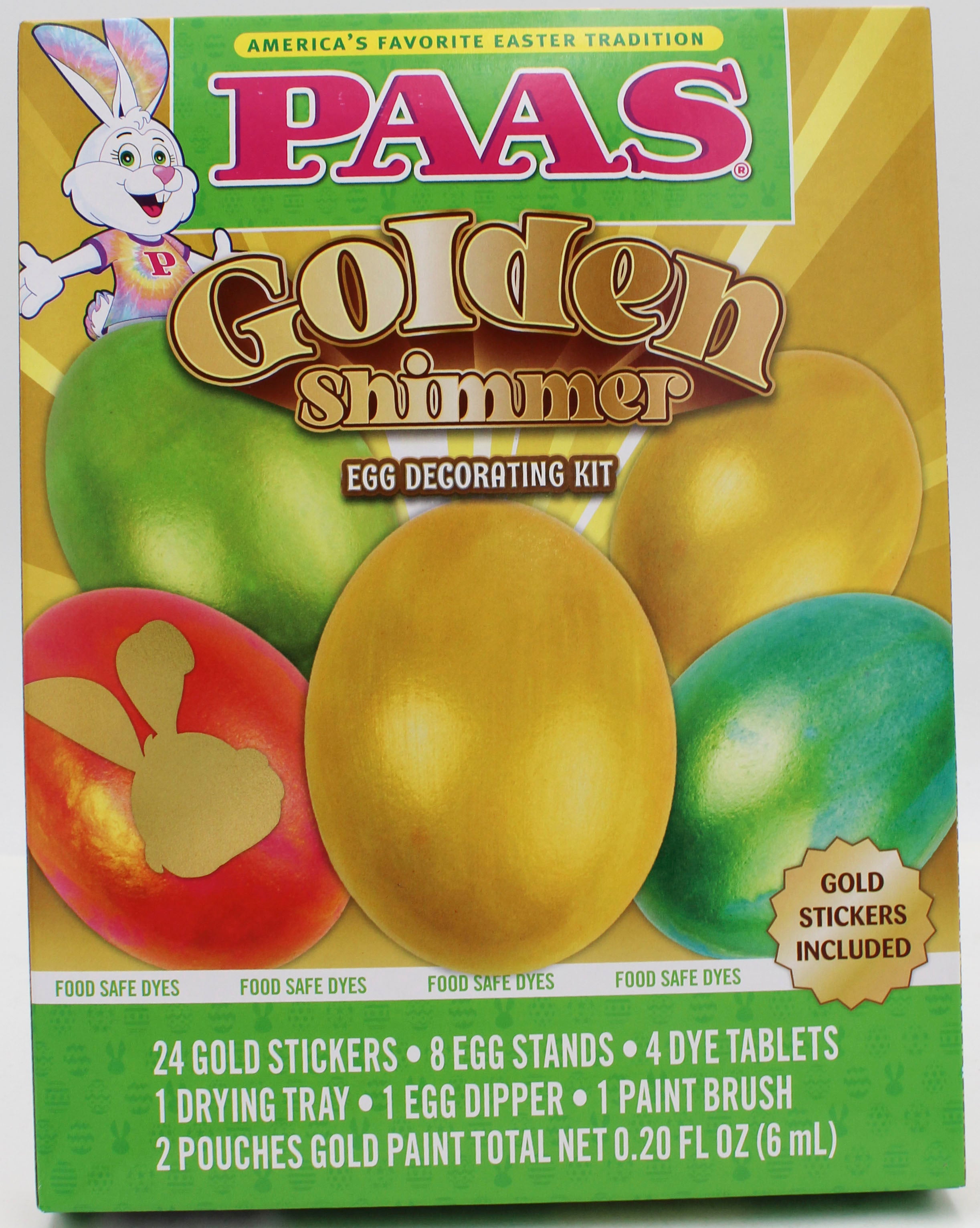PAAS GOLDEN SHIMMER  EGG DECORATING KIT SHELF TRAY