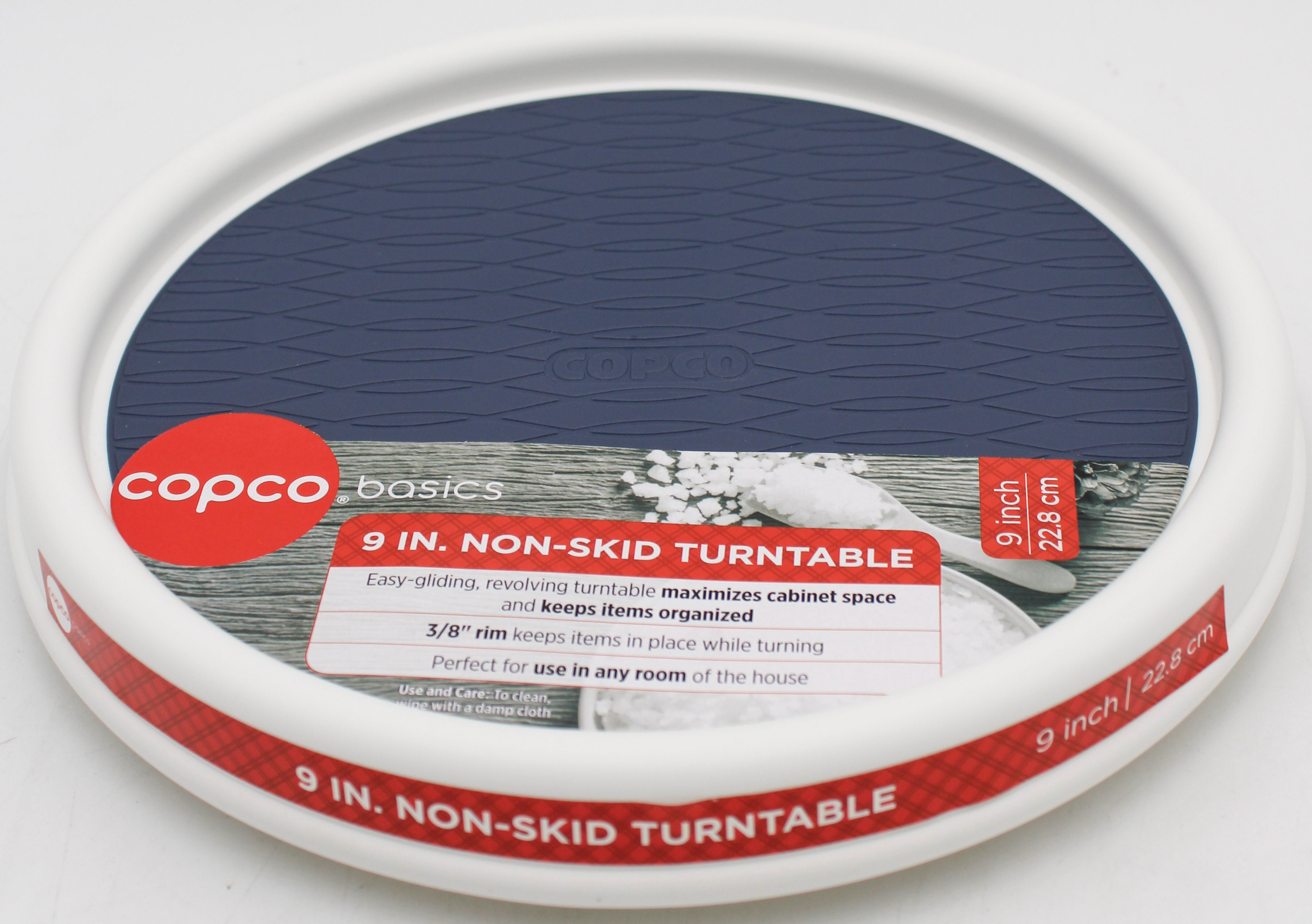 COPCO BASICS 9 INCH TURNTABLE - STEEL BLUE  NI