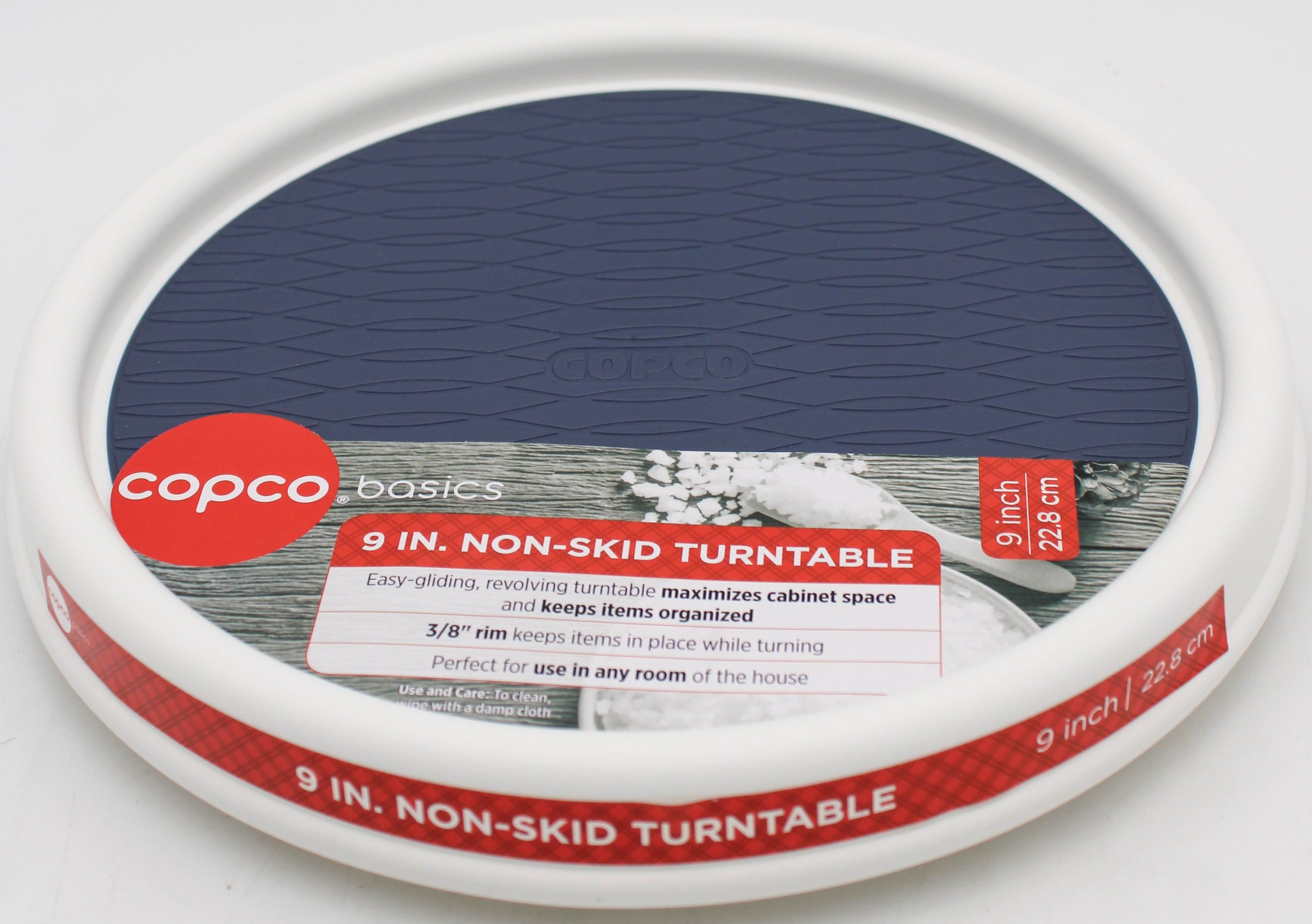 COPCO BASICS 9 INCH TURNTABLE - STEEL BLUE  NI