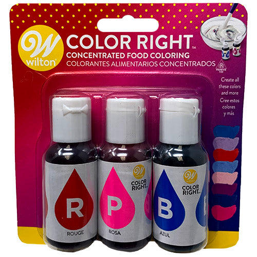 SP WILTON FOOD COLORING 3CT .64OZ