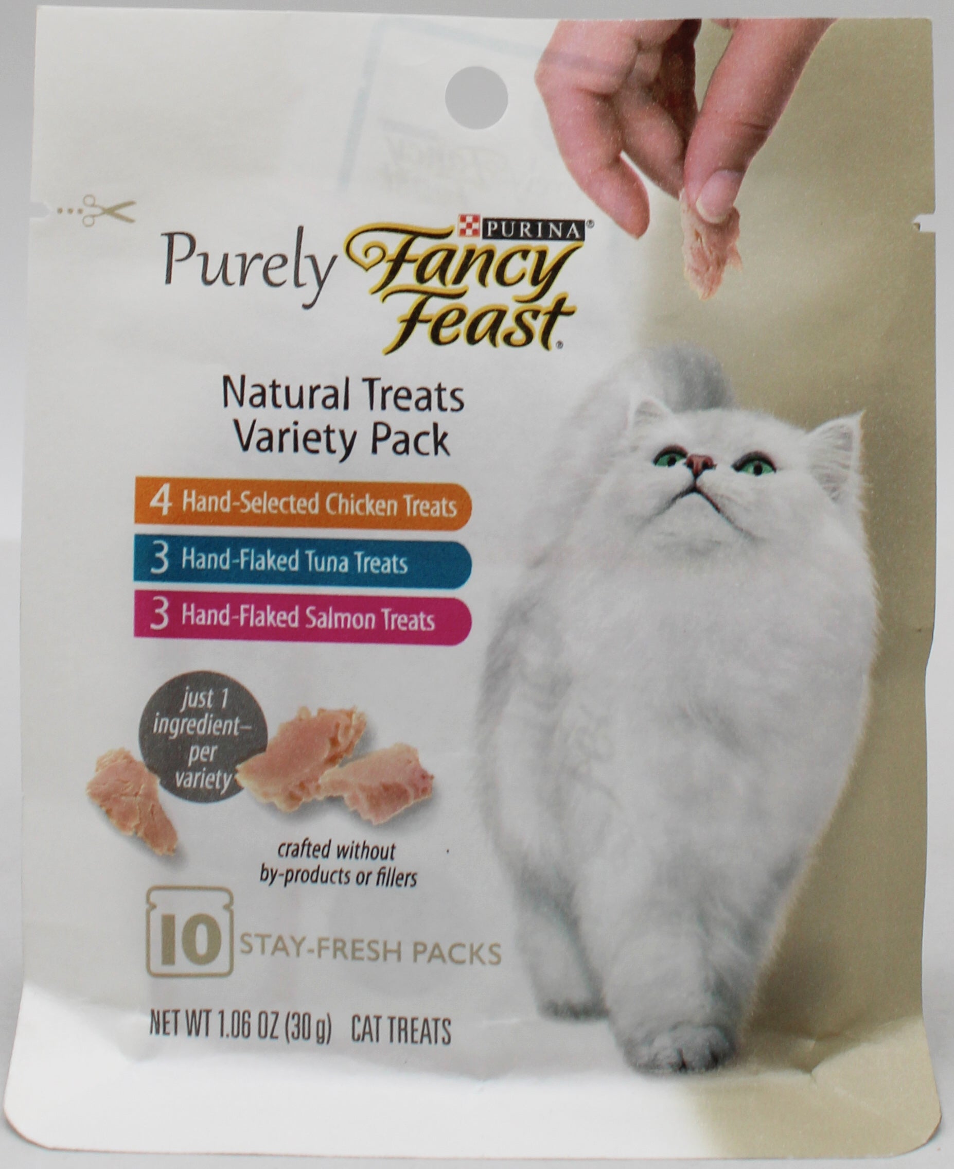 PURINA FANCY FEAST PURELY NATURAL CAT TREATS VARIETY PACK 1.06-oz BB 01.31.2027 NI