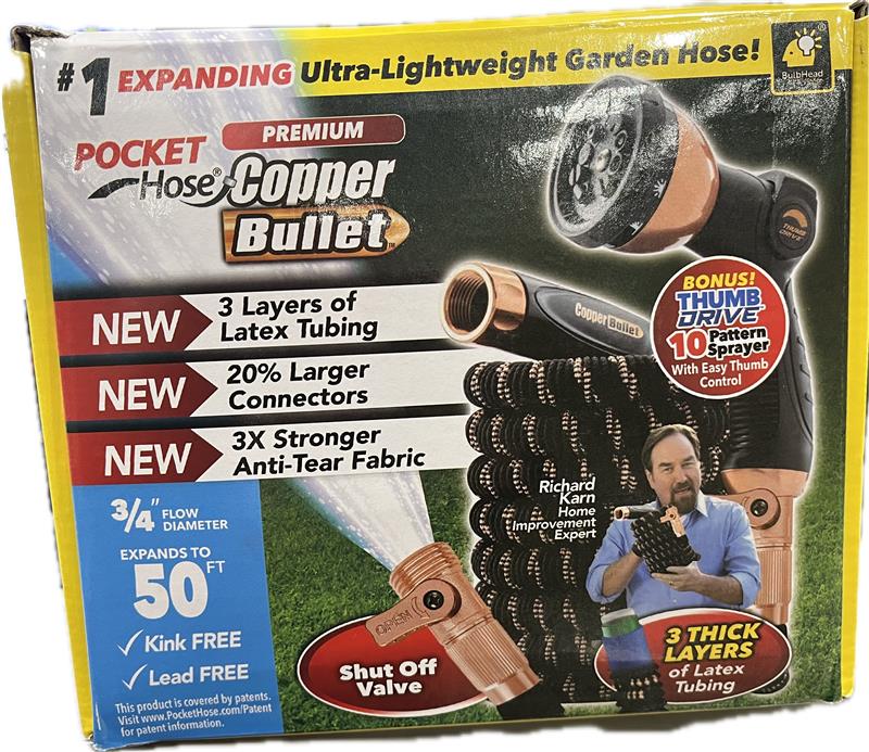 SP POCKET HOSE COPPER BULLET  50FT NI