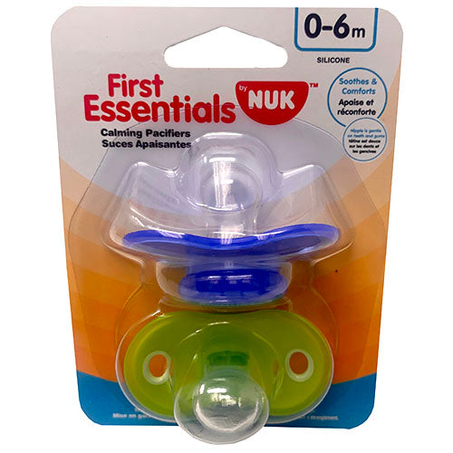 NUK CALMING PACIFIER 2CT(0-6MOS) NI