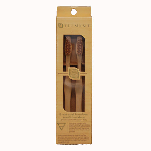 2pk Bamboo Toothbrush N-ELEMENT NI