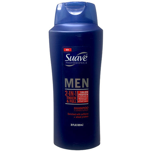SUAVE MEN 2in1 SHMP/COND 28oz-THICK