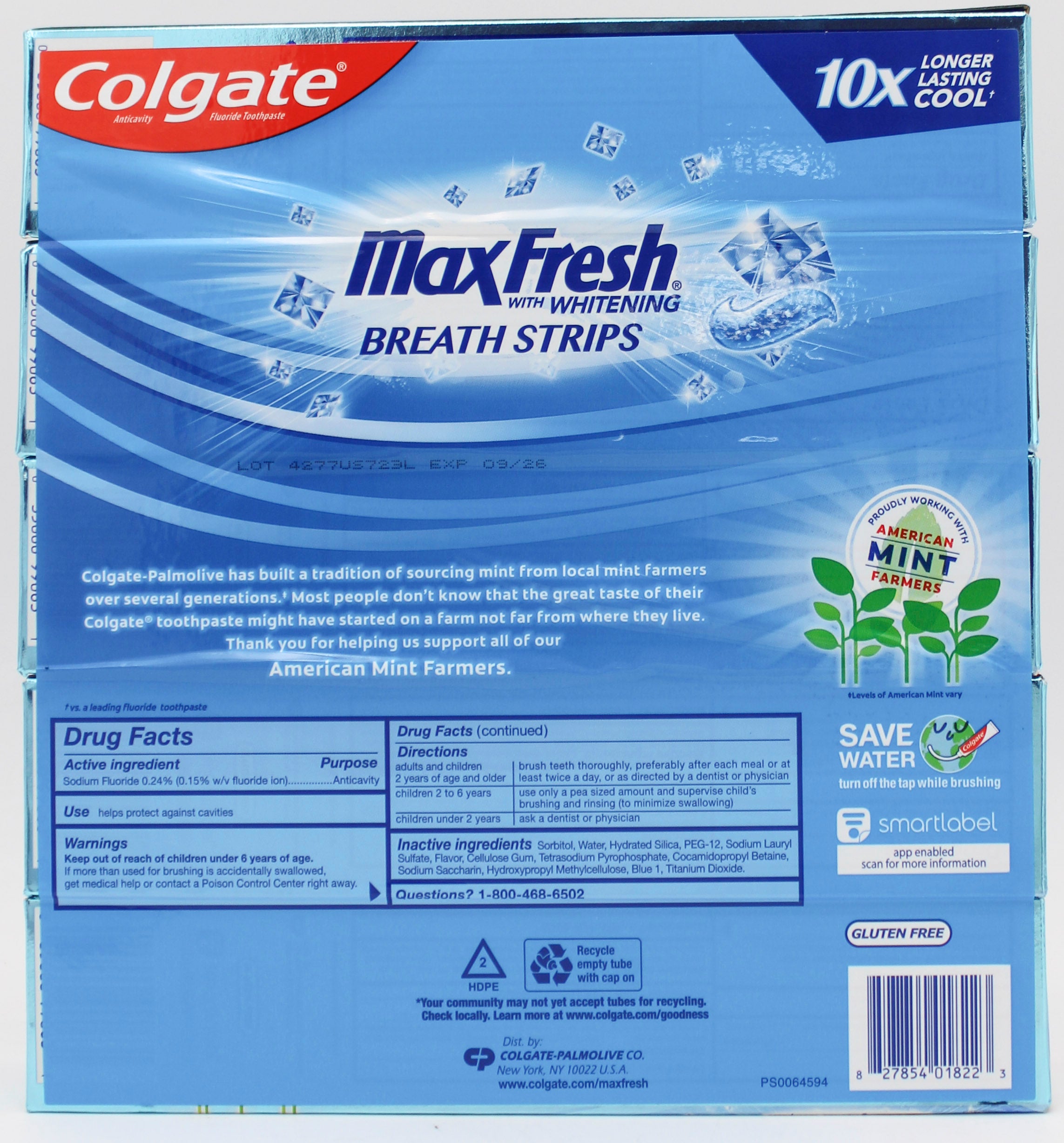 COLGATE MAX FRESH TOOTHPASTE COOL MINT 5ct 7.3oz NI