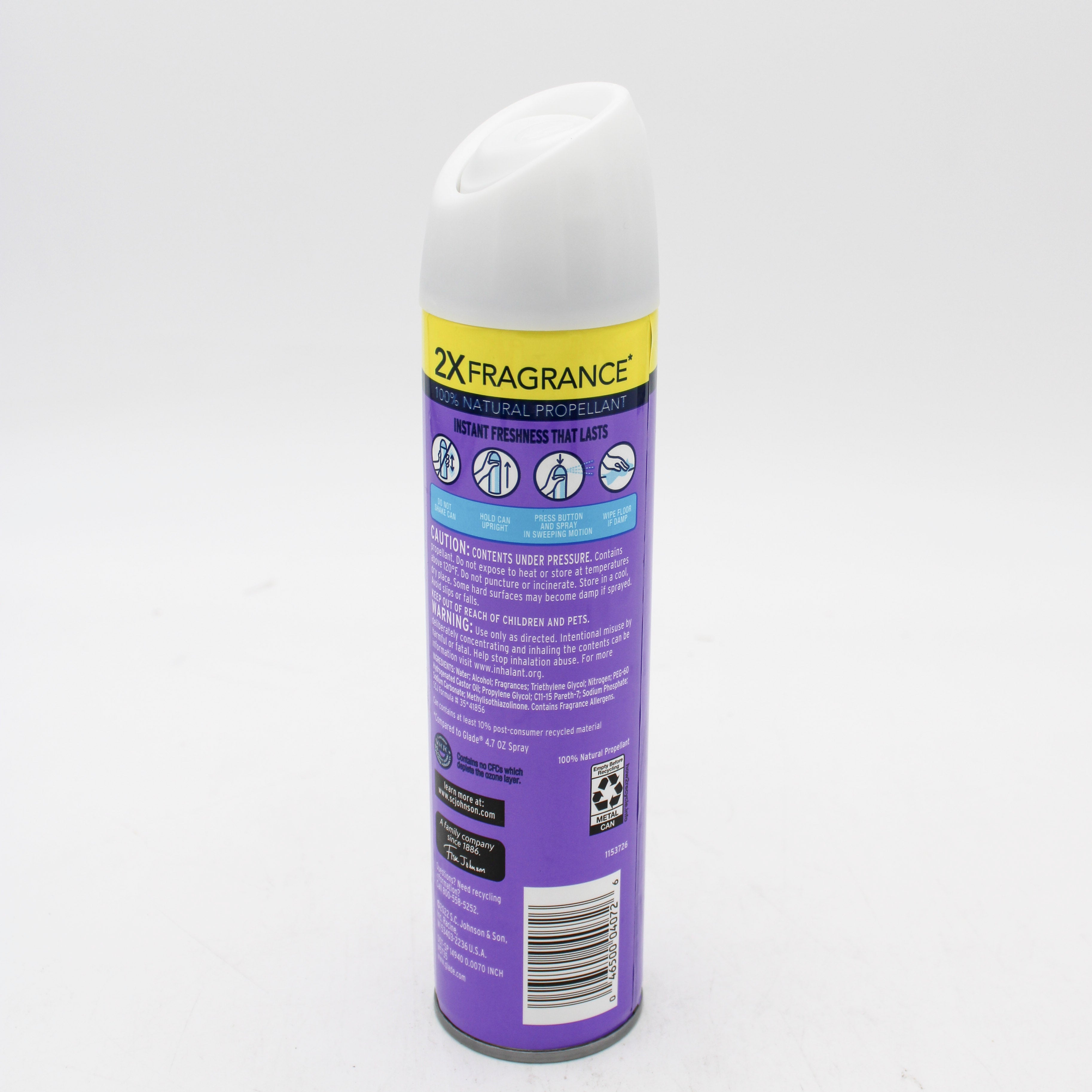 Glade Aerosol Spray Tranquil Lavender Aloe 8.3oz