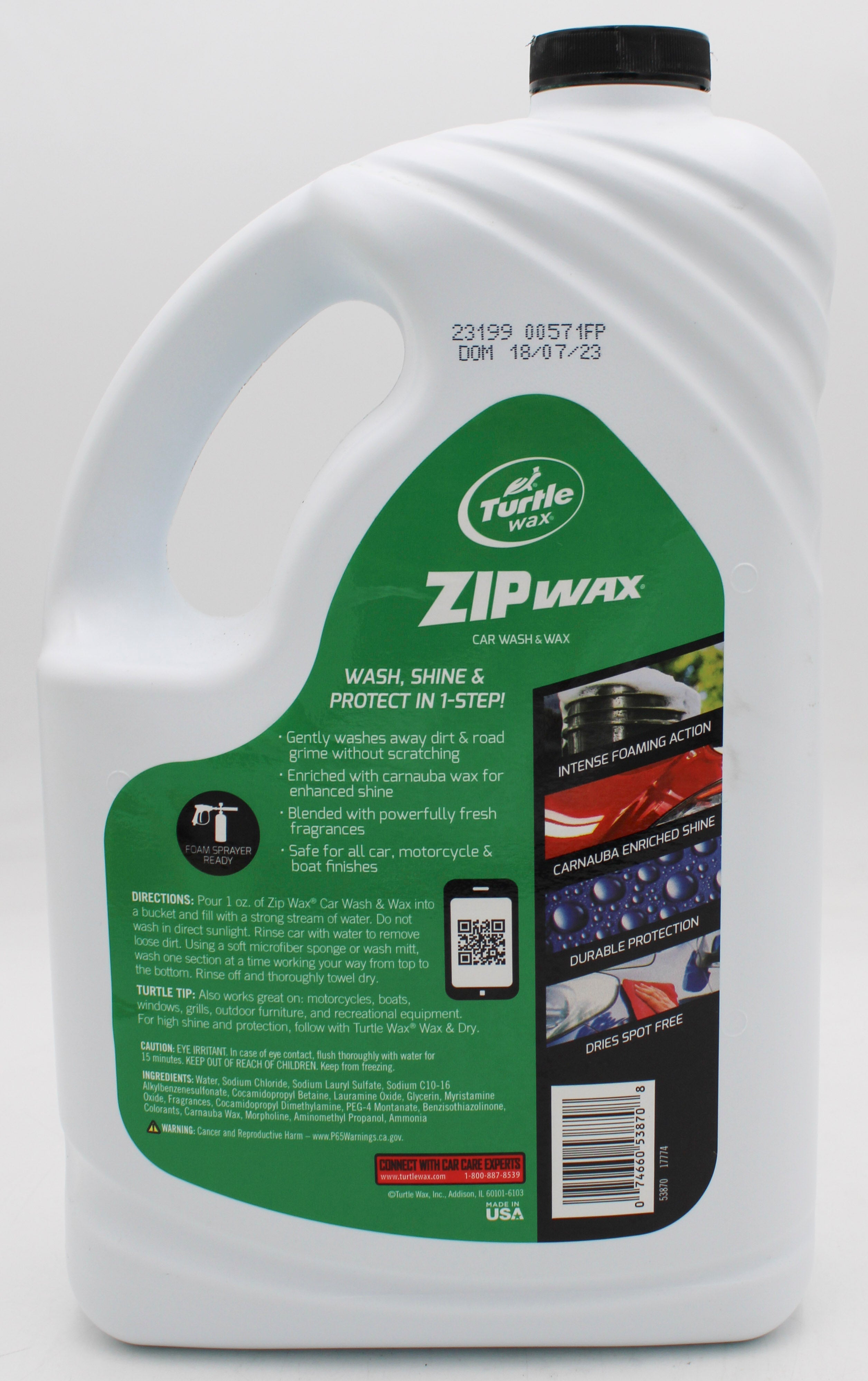 SP TURTLE WAX - CAR WASH & WAX 100oz